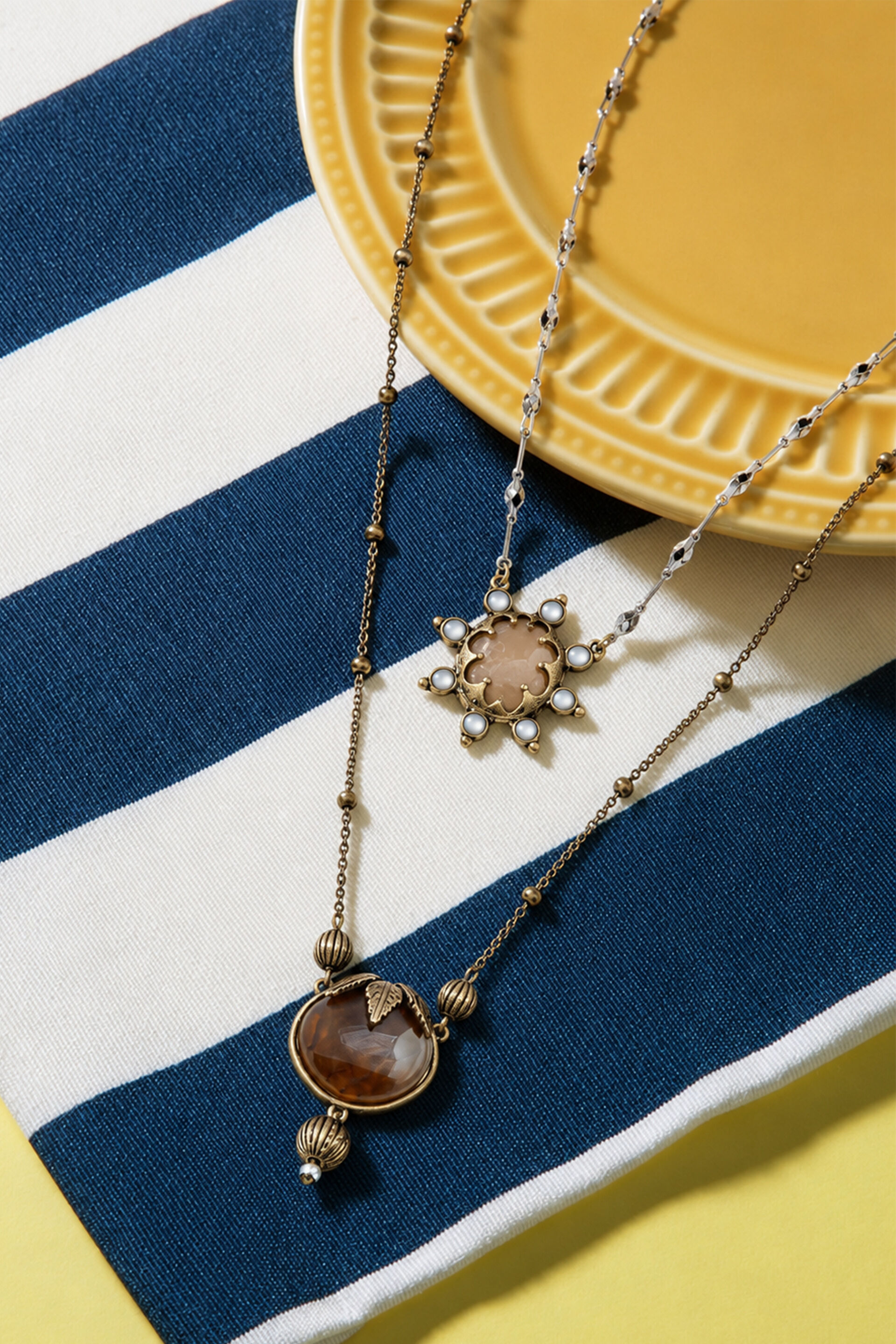 Heliora Charm Layered Necklace, , image 2